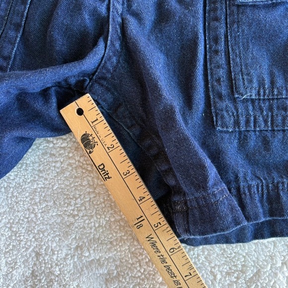 Great Northwest Clothing Company Denim Cargo Shorts Blue Cotton Utility size 32 - Picture 6 of 9